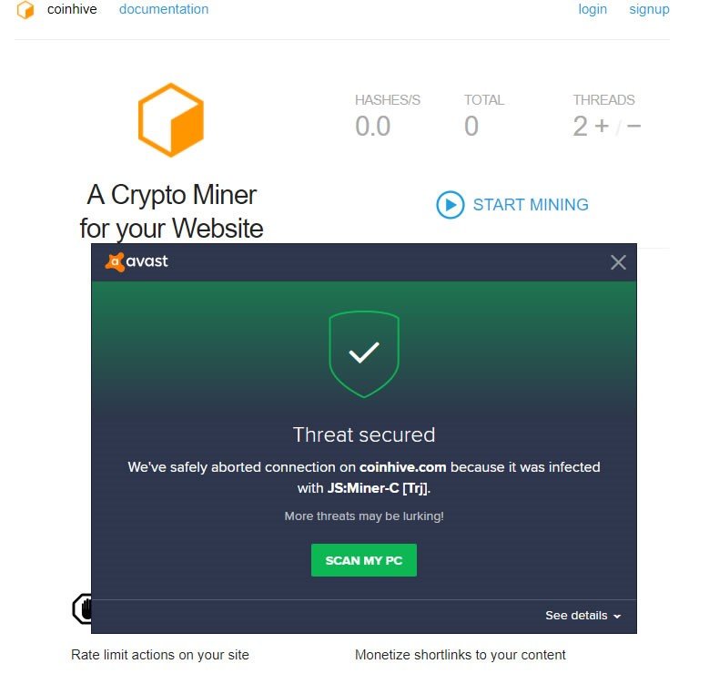 Does avast block crypto mining investing in cryptocurrency good or bad