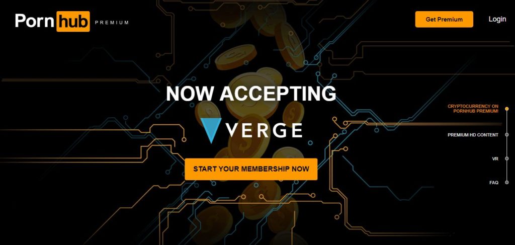 World Famous Pornhub Now Accepts Verge (XVG) For Subscriptions 1