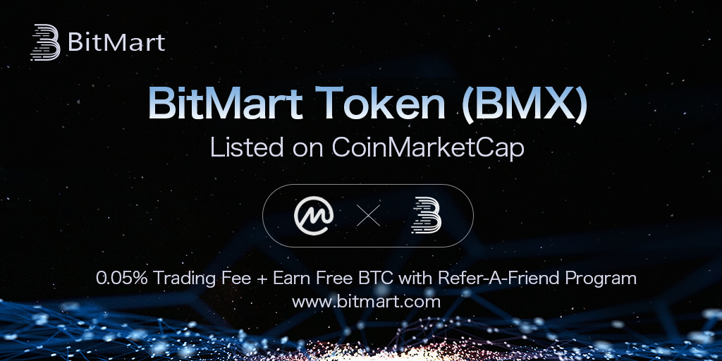 Ethereum-based BitMart Token (BMX) Now Listed on CoinMarketCap