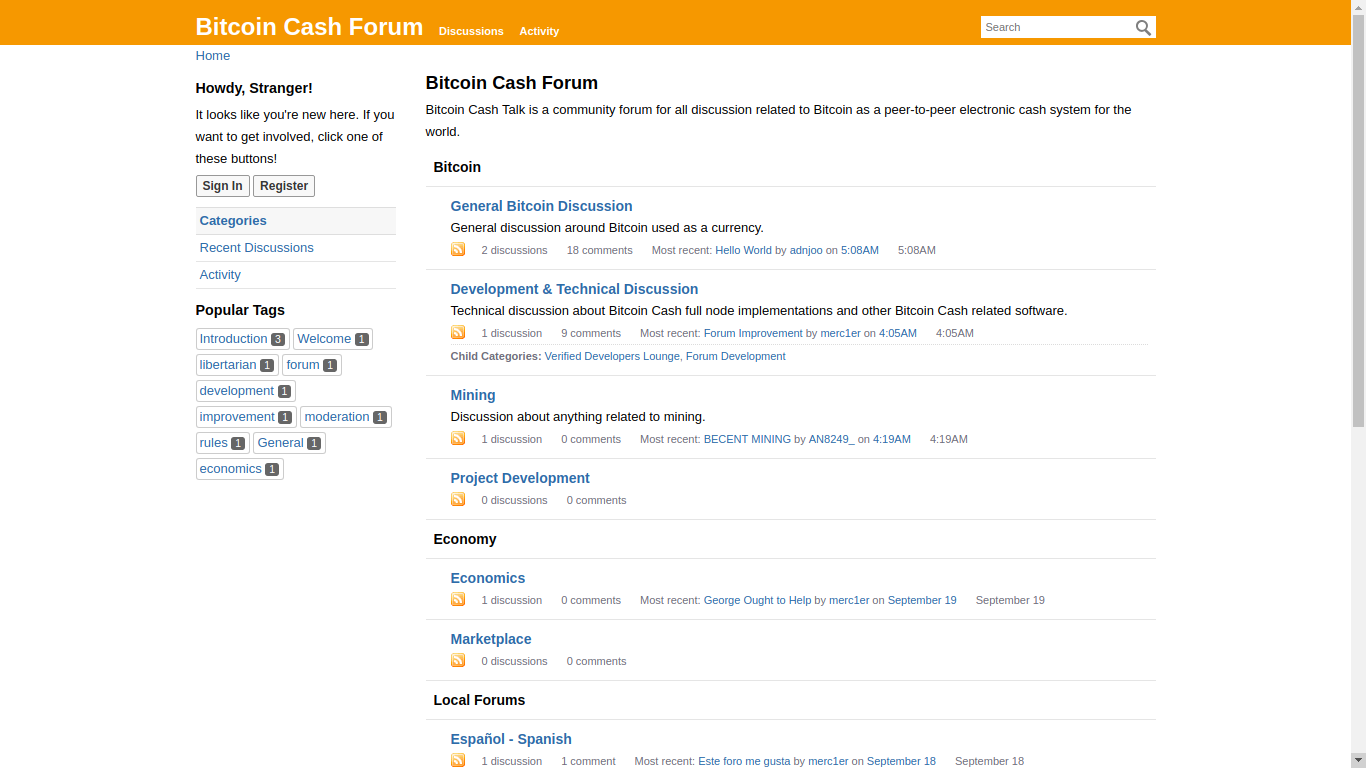Bitcoin Cash Fans Launch Bitcoincashtalk as an Alternative to Bitcointalk 13