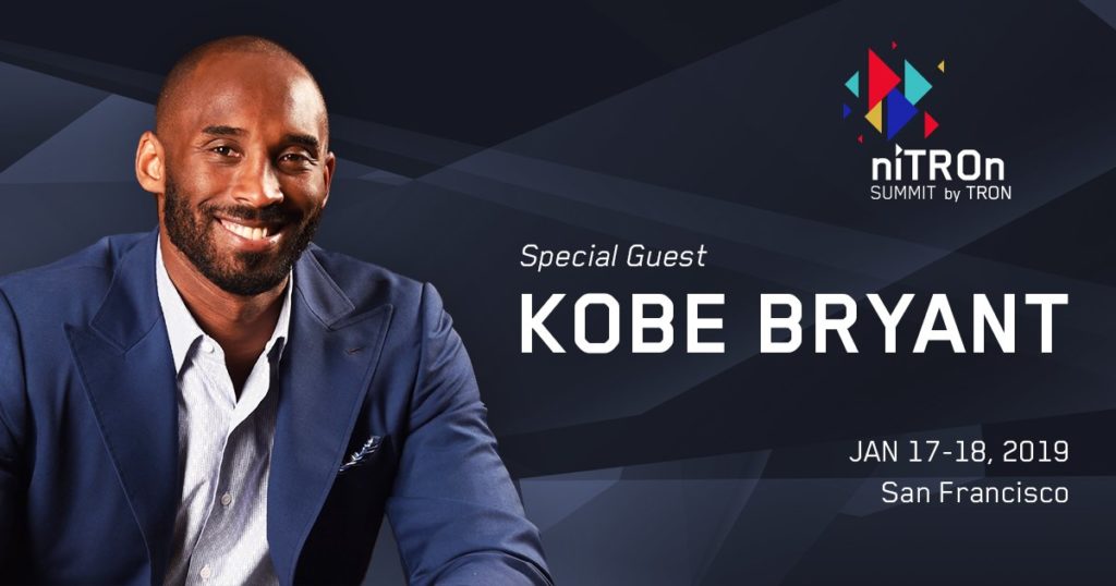 Kobe Bryant to Speak at Tron's (TRX) NiTRON Summit Scheduled for January 2019 1