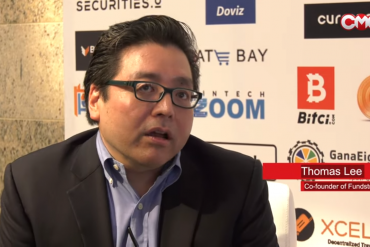 Bitcoin (BTC) Can Reach 40,000 USD in 5 Months After Breaking The Resistance Set At 10,000 USD, Tom Lee Says 11
